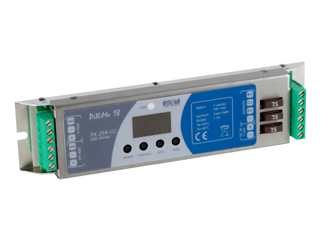 PX254/cc Driver LED C.V. 3x6A/cc